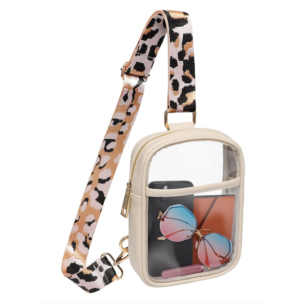 Clear Purse Stadium Aroved, Clear Crossbody Bag With Adjutable -_-